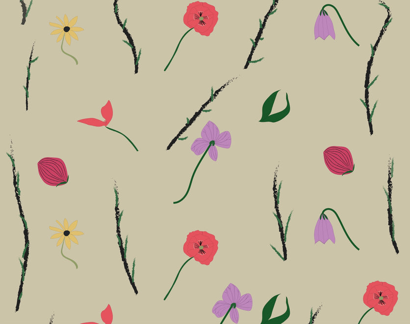 Wild Flowers Rug - Desert